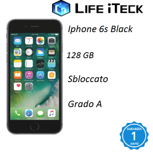 Iphone 6s black-128gb GradoA