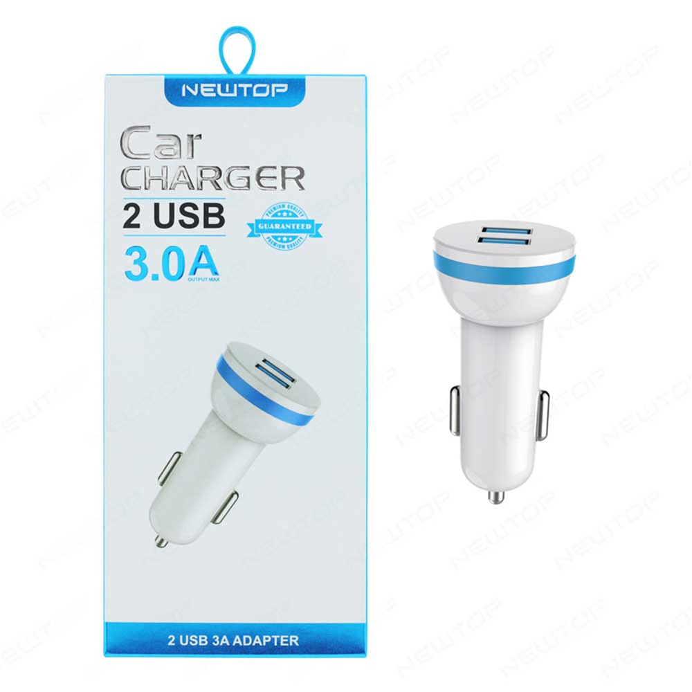 NEWTOP CARICATORE MACCHINA 2USB-3A 1 NEWTOP CARICATORE MACCHINA 2USB-3A