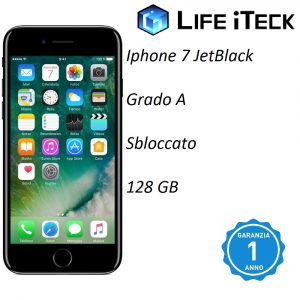 Iphone7 jetBlack 128GB GradoA