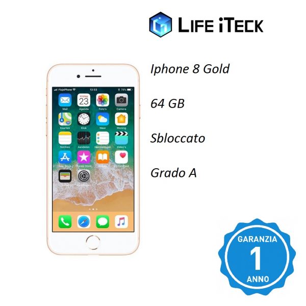 Iphone 8 64GB Gold-A